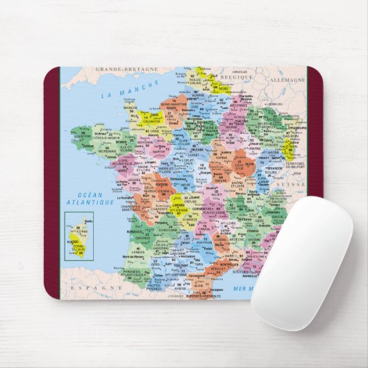 Teppich-de-Maus Frankreich Mousepad (Mit Mouse)