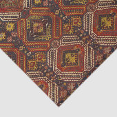 Teppich-Design in warmen Farben Seidenpapier (Ausschnitt)