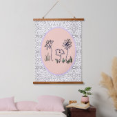 Teppich - Drei Blumen Wandteppich Mit Holzrahmen (Schlafzimmer)