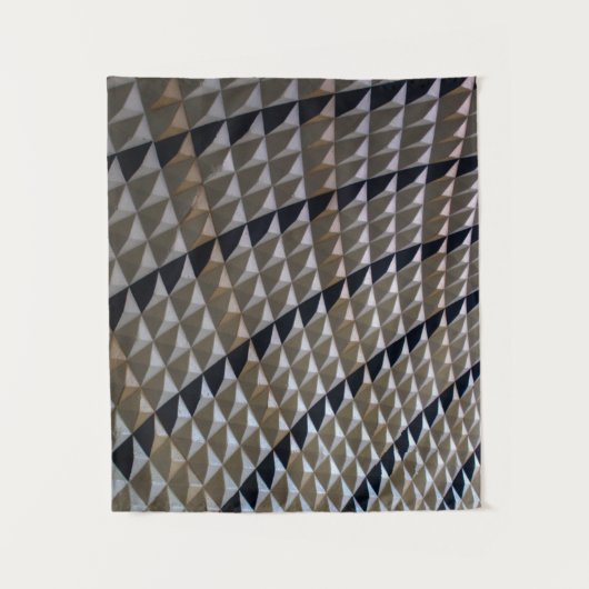 Teppich im weißen, schwarzen und braunen Bereich Wandteppich (Vorderseite)