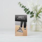 Teppich-Reiniger-Visitenkarten Visitenkarte (Stehend Vorderseite)