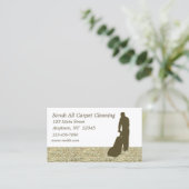 Teppich-Reinigungs-Visitenkarte Visitenkarte (Stehend Vorderseite)