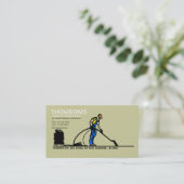 Teppich-Reinigungs-Visitenkarte Visitenkarte (Stehend Vorderseite)