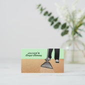 Teppich-Reinigungs-Visitenkarten Visitenkarte (Stehend Vorderseite)