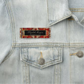 Teppich-Ruckrahmen Namensschild (Beispiel)