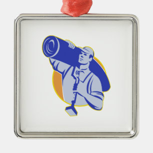 Teppich-Schicht-Arbeitskraft tragen Ornament Aus Metall