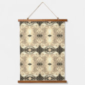 Teppich - Sepia-Diamant Wandteppich Mit Holzrahmen (Vorderseite)