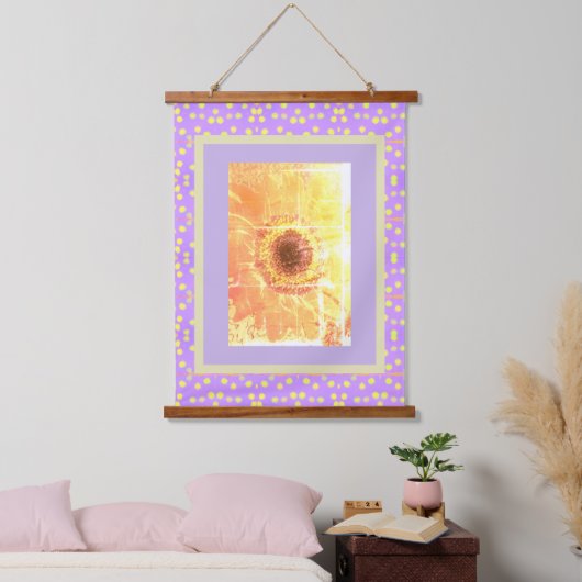 Teppich - Sonnenblume Vendredi Wandteppich Mit Holzrahmen (Schlafzimmer)