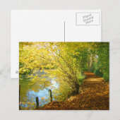 Teppich von Blätter Postkarte (Vorne/Hinten)