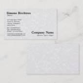 Teppich von Daisies - Light Gray Shadow (Gold) Visitenkarte (Vorne/Hinten)