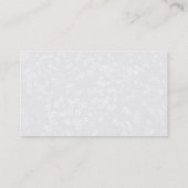 Teppich von Daisies - Light Gray Shadow (Gold) Visitenkarte (Rückseite)