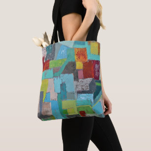 Teppichboden aus vielen Farben Tote Tasche