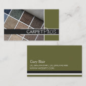 Teppichboden, Fußboden, Baukarte Visitenkarte (Vorne/Hinten)