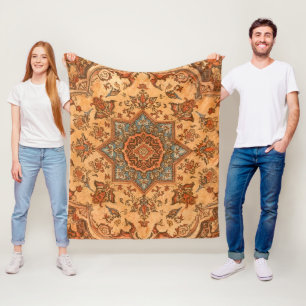 Teppichboden im Tabriz-Stil, helle Farben Fleecedecke