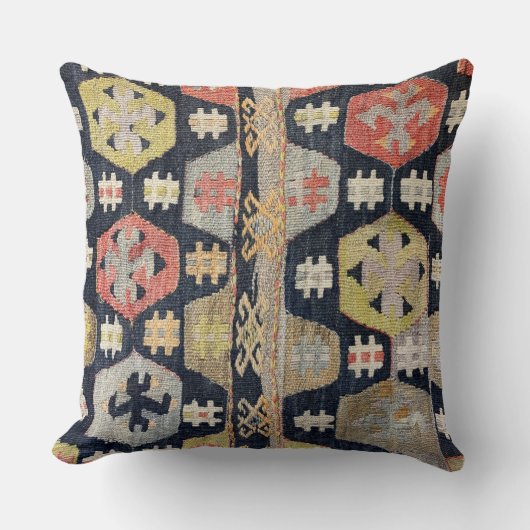 Teppichboden Kilim Cushion Teppich Kissen (Vorderseite)