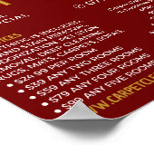 Teppichboden, Teppichreiniger, Reinigungsservice Poster (Ecke)