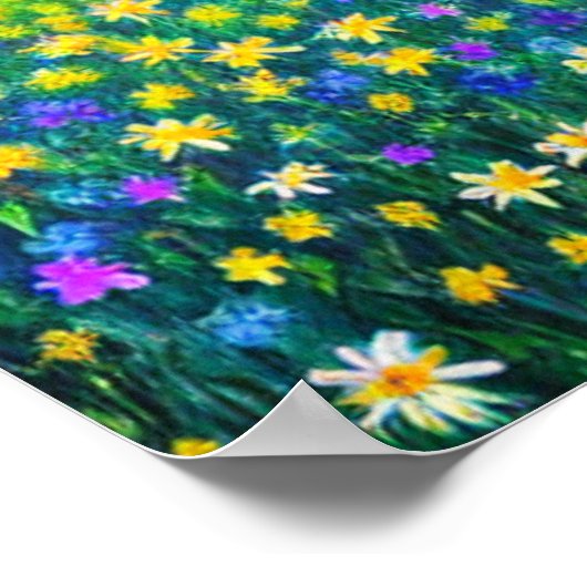 Teppichboden Viele Farbposter Poster (Ecke)