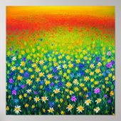 Teppichboden Viele Farbposter Poster (Vorne)