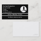 Teppichbodenreinigung - Visitenkarten Visitenkarte (Vorne/Hinten)