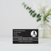 Teppichbodenreinigung - Visitenkarten Visitenkarte (Stehend Vorderseite)