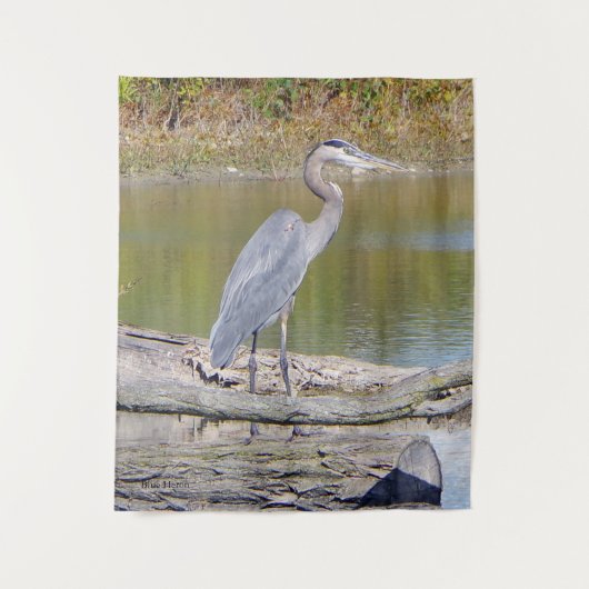 Teppiche aus Blauheron Wandteppich (Vorderseite)