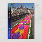 Teppiche aus Blume auf den Azoren Postkarte (Vorderseite)