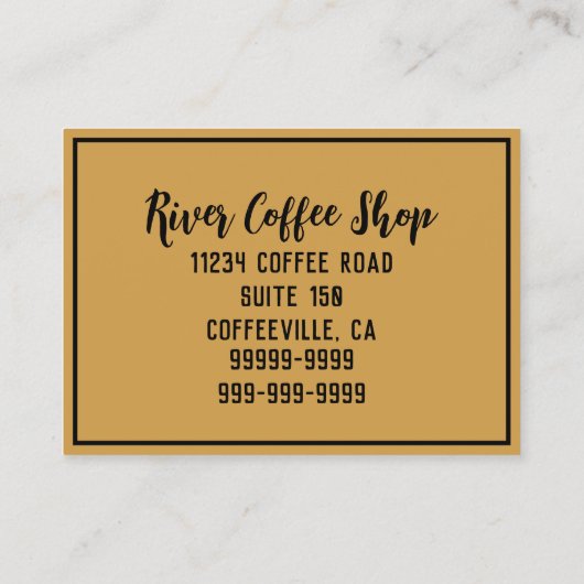 Teppiche aus Latte-Leaf-Form-Schaumstoff auf Holzn Visitenkarte (Rückseite)