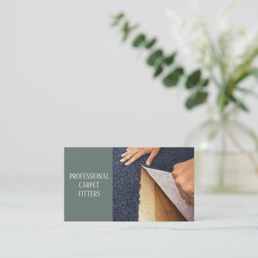 Teppiche-Fitness-Service Beruflich Visitenkarte (Stehend Vorderseite)