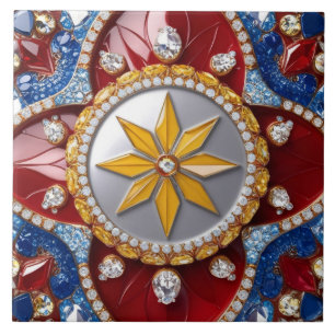 Teppiche mit kolumbianischem Farbdesign Fliese