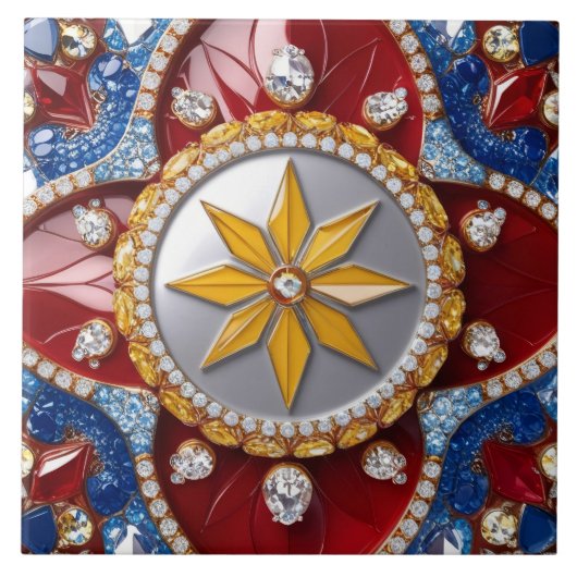 Teppiche mit kolumbianischem Farbdesign Fliese (Vorderseite)