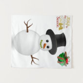 Teppiche Schneemann Wandteppich (Vorderseite (Horizontal))