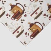 Teppiche und Cups Niedliches Muster Entdeckungsthe Seidenpapier (Ausschnitt)