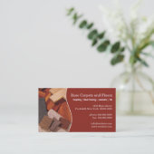 Teppiche und Fußböden Visitenkarte (Stehend Vorderseite)