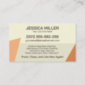 Teppiche und Pflegeprodukte Visitenkarte (Rückseite)