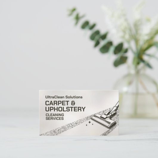 Teppiche und Pflegeprodukte Visitenkarte (Stehend Vorderseite)