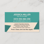 Teppiche und Pflegeprodukte Visitenkarte (Rückseite)