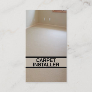 Teppichinstallationsprogramm - Neuer Teppichboden Visitenkarte