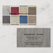 Teppichinstallationsprogramm Visitenkarte (Vorne/Hinten)