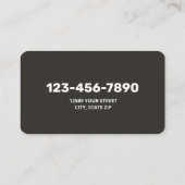 Teppichinstallationsprogramm Visitenkarte (Rückseite)