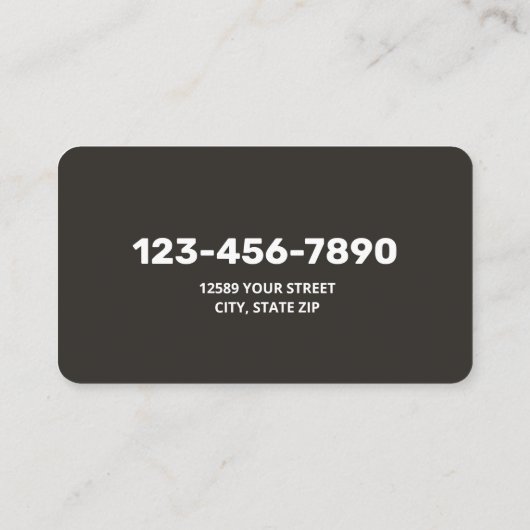 Teppichinstallationsprogramm Visitenkarte (Rückseite)