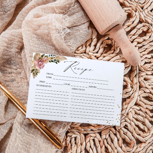 Teppichkarten für neutrale Brautparty Boho