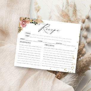 Teppichkarten für neutrale Brautparty Boho