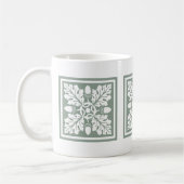 Teppichkorn und Leaf-Tile-Design Kaffeemaschine Ta Kaffeetasse (Links)