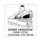 Teppichmatter mit Teppichboden Gummistempel (Prägung)