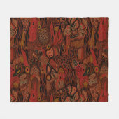 Teppichmuster Fleecedecke (Vorderseite (Horizontal))