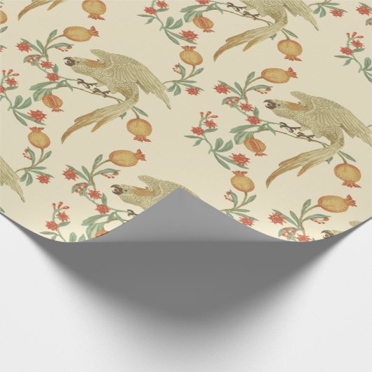 Teppichpapier für Cockatoo- und Granatapfelmuster Geschenkpapier (Ecke)