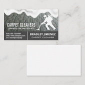 Teppichreiniger-Logo | Teppichmuschel | Seifenspul Visitenkarte (Vorne/Hinten)