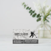 Teppichreiniger | Marmor Visitenkarte (Stehend Vorderseite)