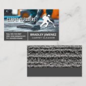 Teppichreiniger-Schlupfrumpf Visitenkarte (Vorne/Hinten)