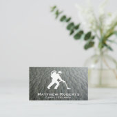 Teppichreiniger | Teppichboden Visitenkarte (Stehend Vorderseite)